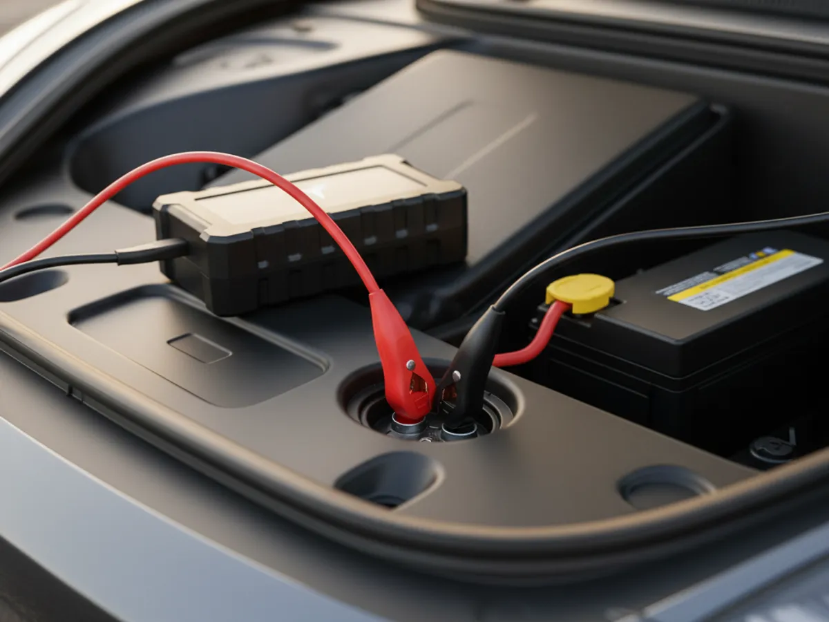 Tesla 12V Battery Jump support for an EV driver in the Bay Area